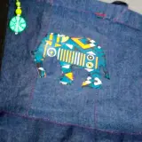 Africa Appliqué Tote — Elephant