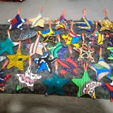 Kitenge Christmas Ornaments — Stars