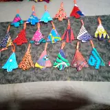 Kitenge Christmas Ornaments — Trees