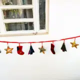 Kitenge Christmas Ornaments — As a garland