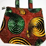 Kitenge Shopping Tote — Spirals